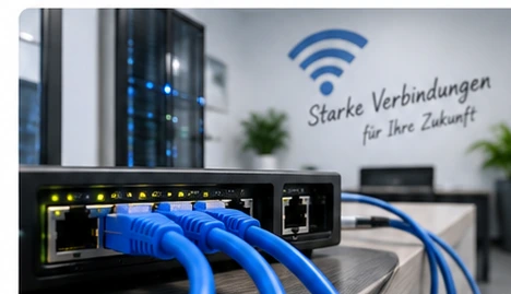 Netzwerk, Internet, WLAN und Server